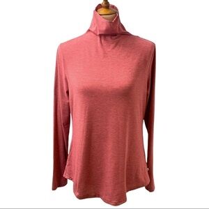 Toad & Co Micro Stripes Turtleneck Top